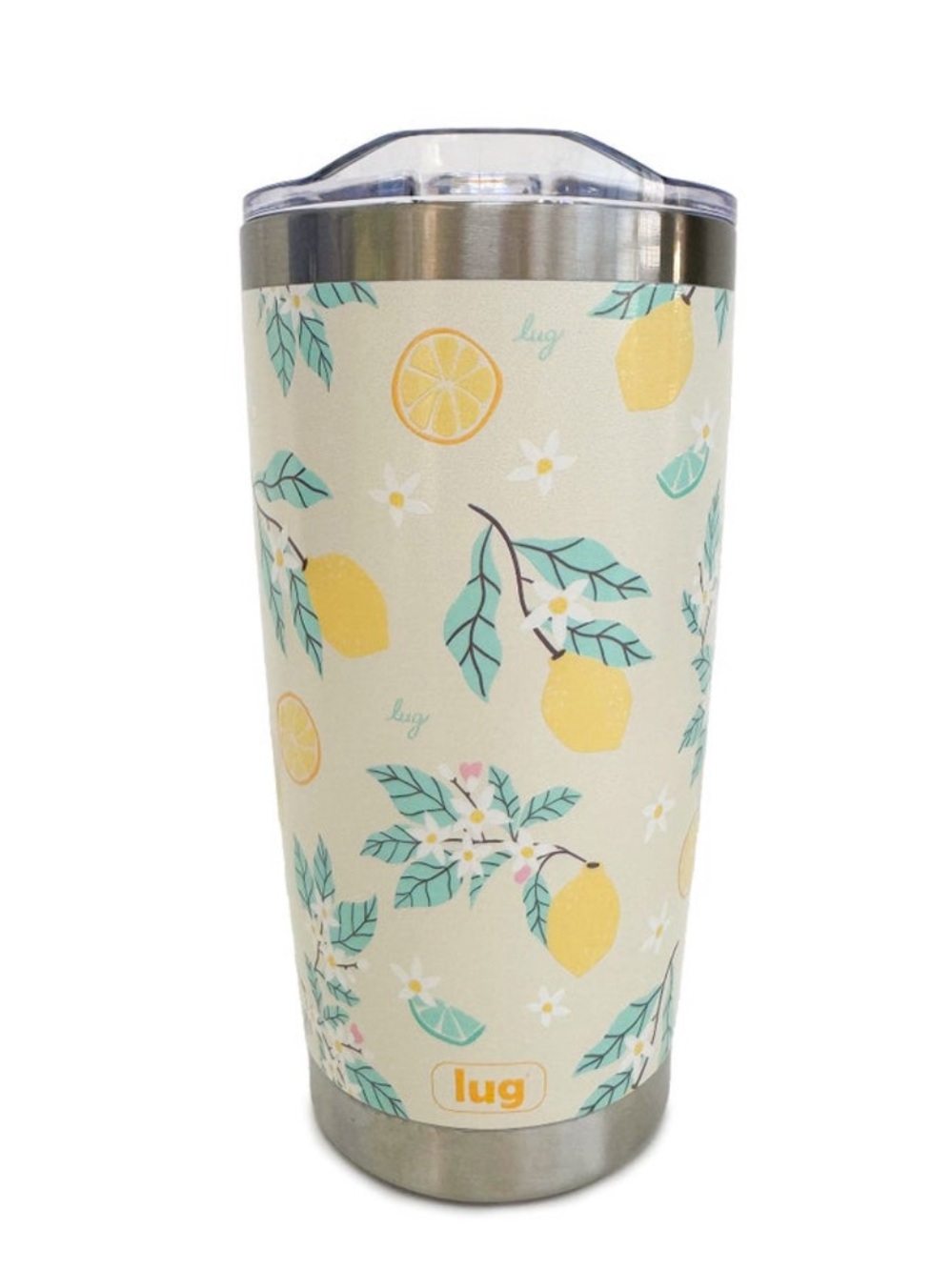 Lug Guzzle Tumbler 20oz Lemon Floral